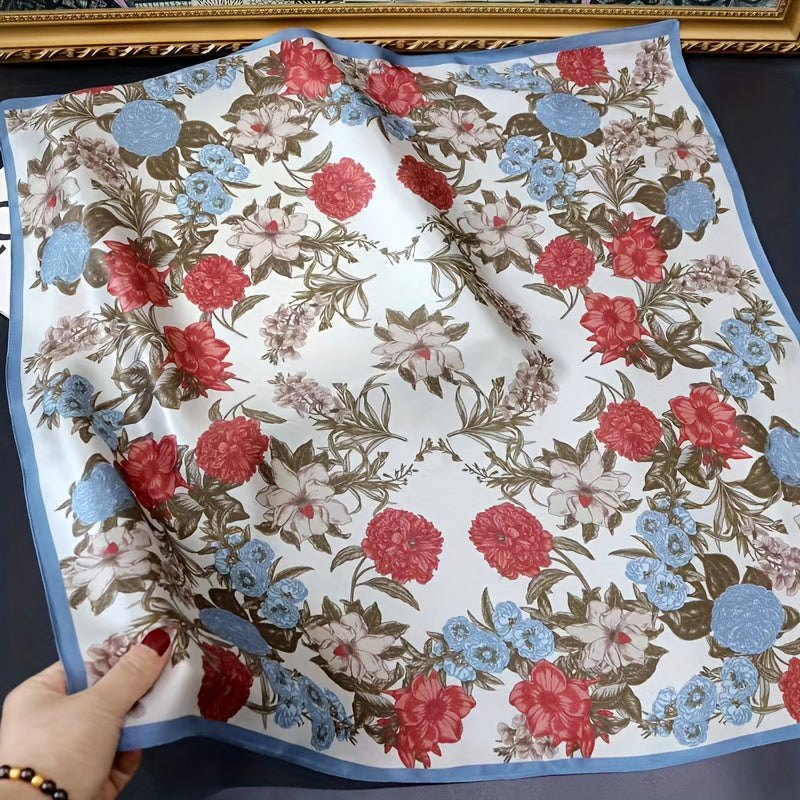 Elegant Blomstret Tørklæde