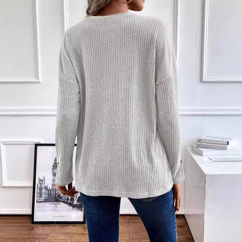 Ensfarvet Casual Sweatshirt