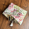 Vintage Blomst Broderet Taske