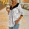 Afslappet Blomsterprint Bluse