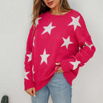 Afslappet Stjernestrikket Sweater