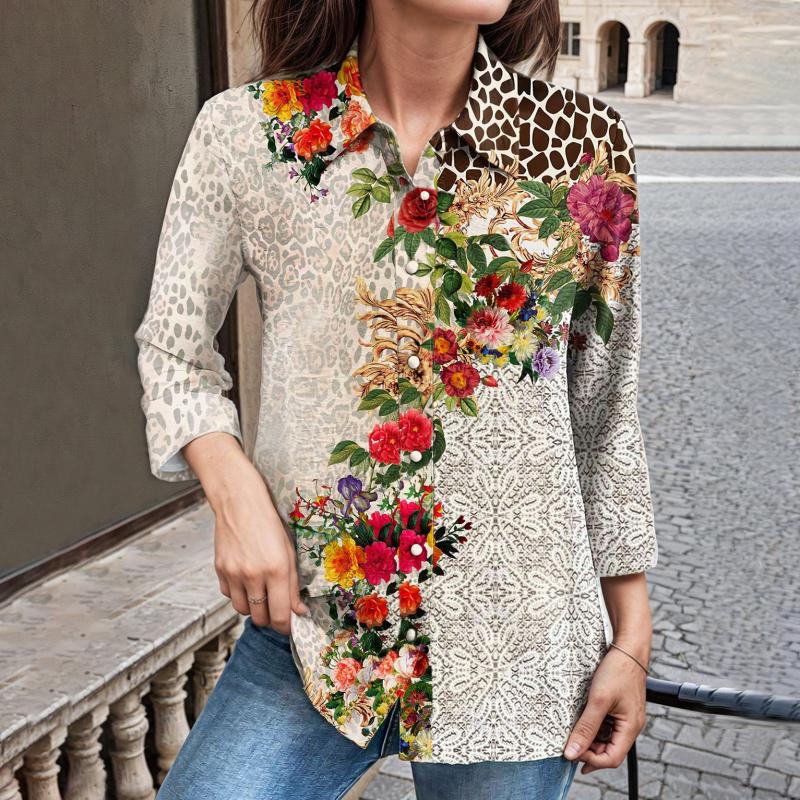 Vintage Blouse With Floral Print