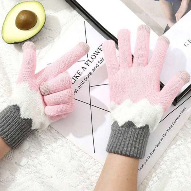 Casual Color Block Gloves