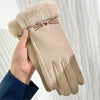 Warm plush gloves