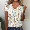 Afslappet Blomsterprintbluse