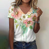 Vintage T-Shirt Med Blomsterprint