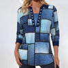 Vintage Plaid Bluse