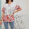 Vintage T-Shirt Med Blomsterprint