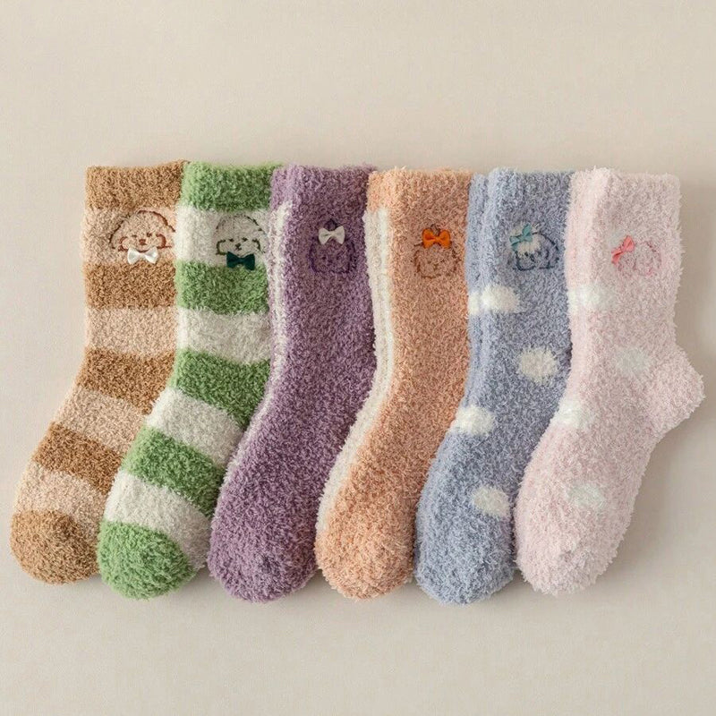 Warm plush socks
