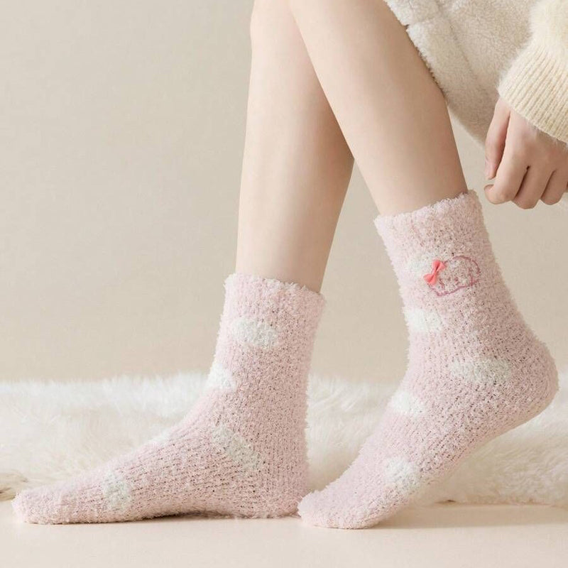 Warm plush socks