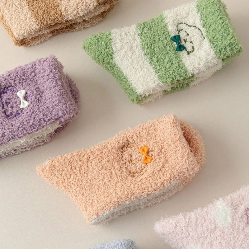 Warm plush socks