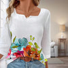 Afslappet Blomsterprint Bluse