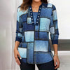 Vintage Plaid Bluse