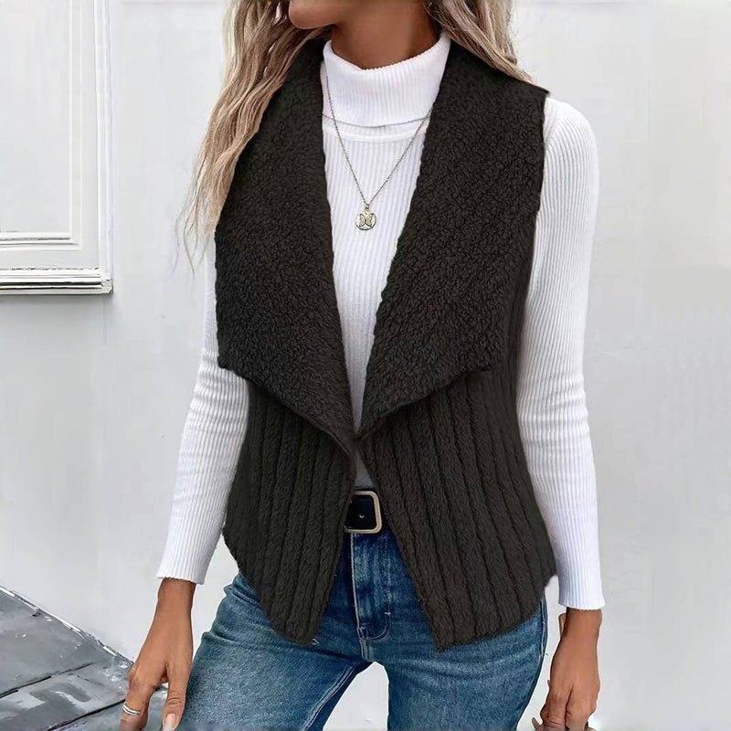 Ensfarvet Casual Cardigan