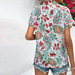 Vintage Afslappet Bluse