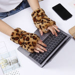 Leopardprint Varme Handsker