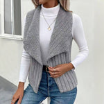 Ensfarvet Casual Cardigan