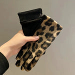 Leopardprint Varme Handsker