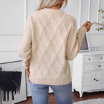 Ensfarvet Casual Sweater