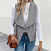 Ensfarvet Casual Cardigan