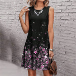 Gradient Dress With Floral Print