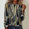 Vintage T-Shirt Med Abstrakt Tryk