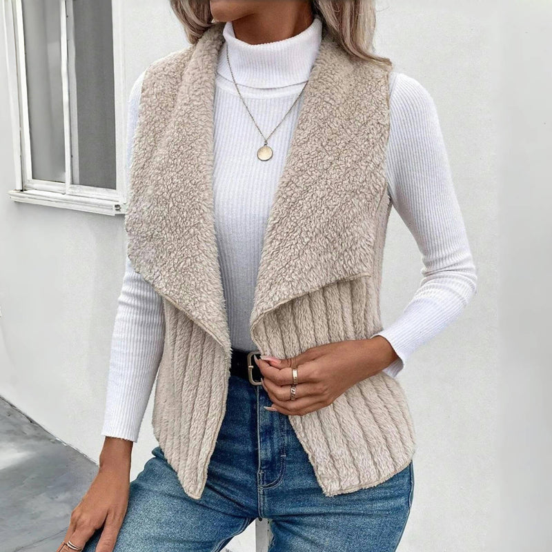 Ensfarvet Casual Cardigan