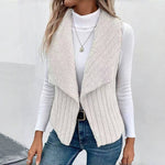 Ensfarvet Casual Cardigan