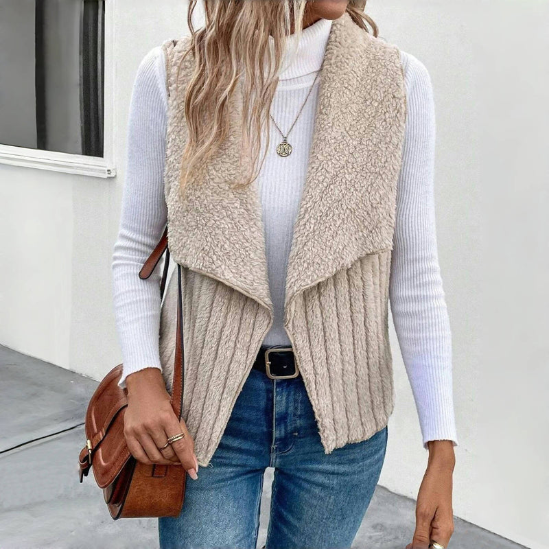 Ensfarvet Casual Cardigan