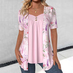 Elegant Bluse Med Blomsterprint