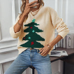 Afslappet Julestrikket Sweater