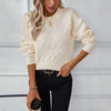 Ensfarvet Casual Sweater