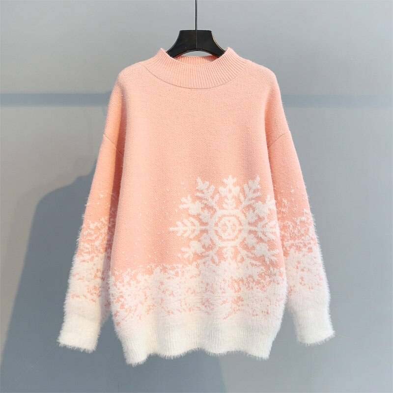 Afslappet Julestrikket Sweater