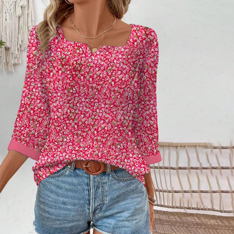 Afslappet Blomster Bluse