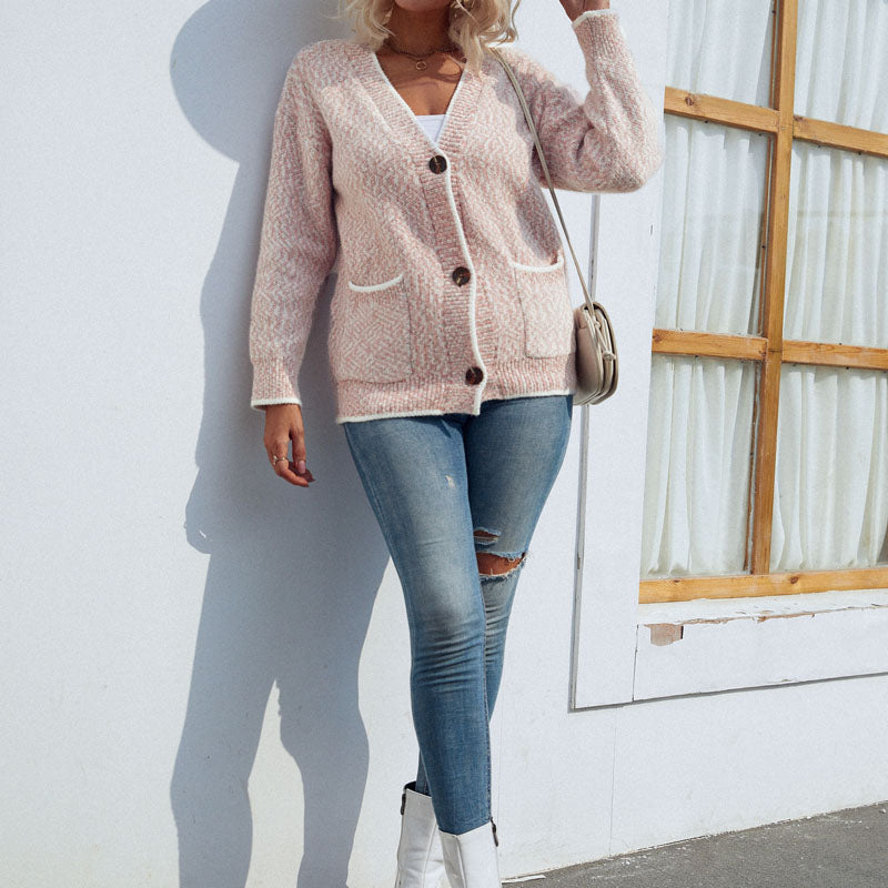 Afslappet Strik Cardigan