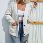 Afslappet Strik Cardigan