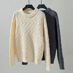 Ensfarvet Casual Sweater