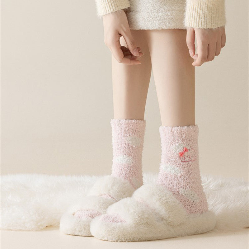 Warm plush socks