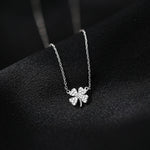 Four-leaf clover pendant necklace