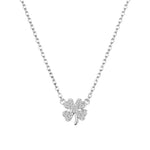 Four-leaf clover pendant necklace