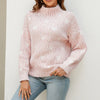 Afslappet Hjertestrikket Sweater