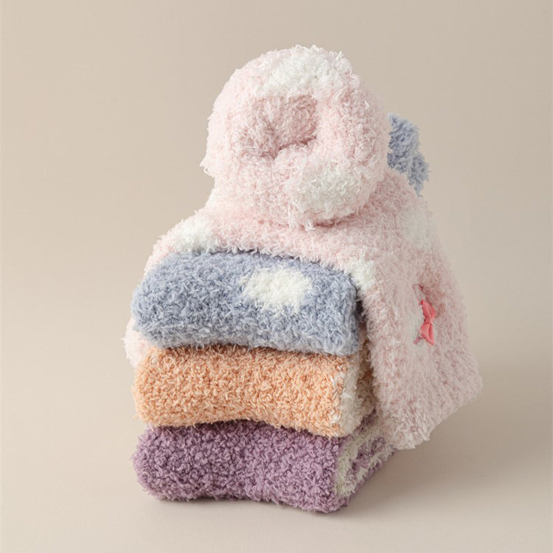 Warm plush socks