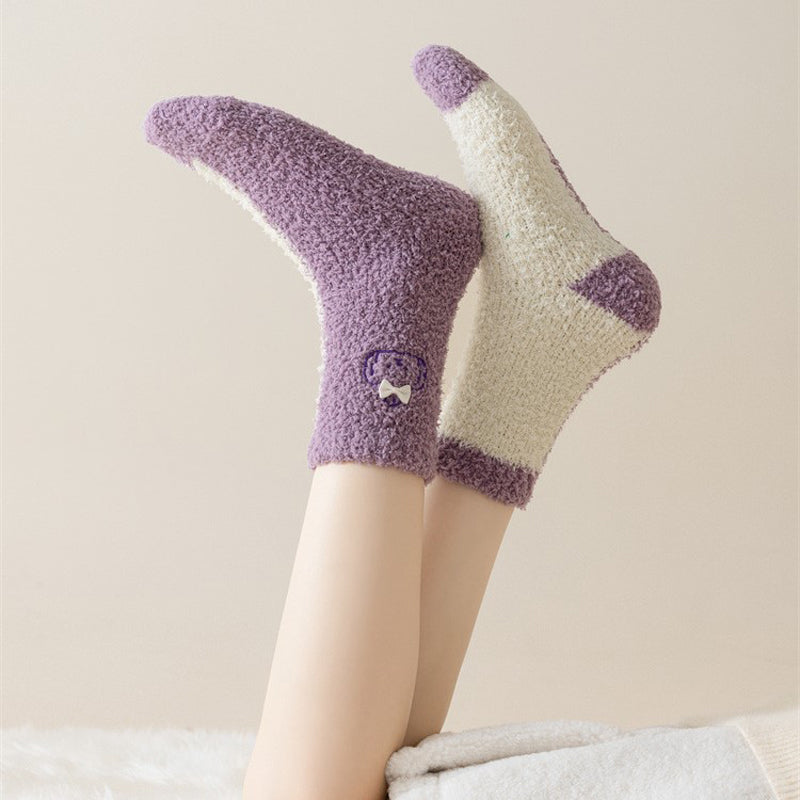 Warm plush socks