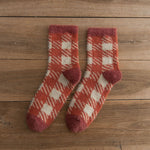 Warm Checkered Socks