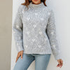 Afslappet Hjertestrikket Sweater