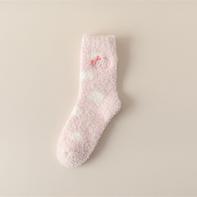 Warm plush socks