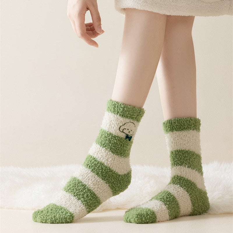 Warm plush socks