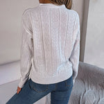 Afslappet Kabelstrikket Sweater