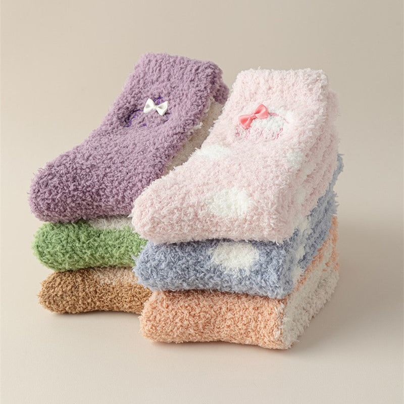 Warm plush socks