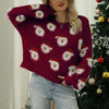 Afslappet Julestrikket Sweater